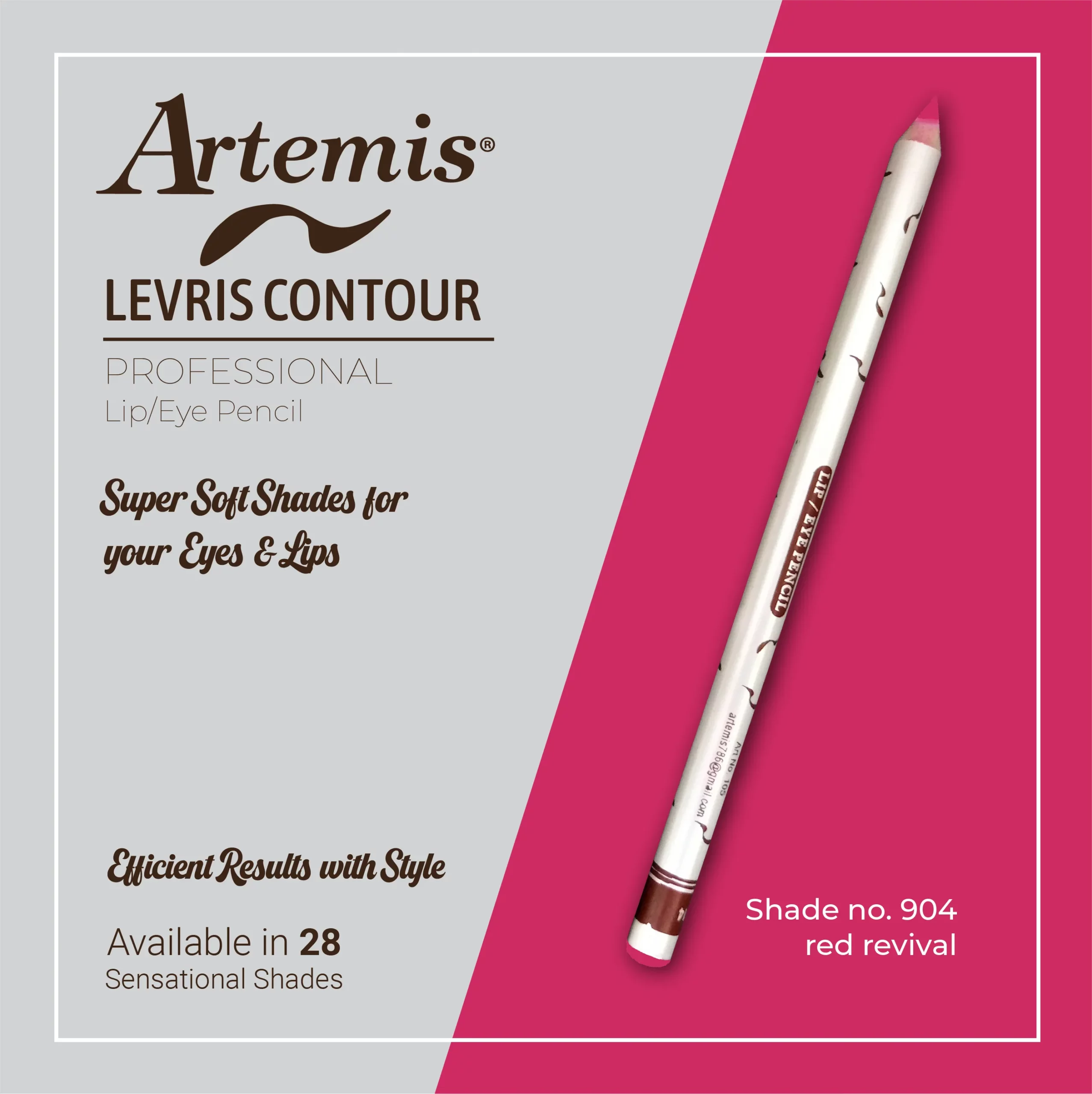 Artemis Lip / Eye Pencil 904 Red Revival