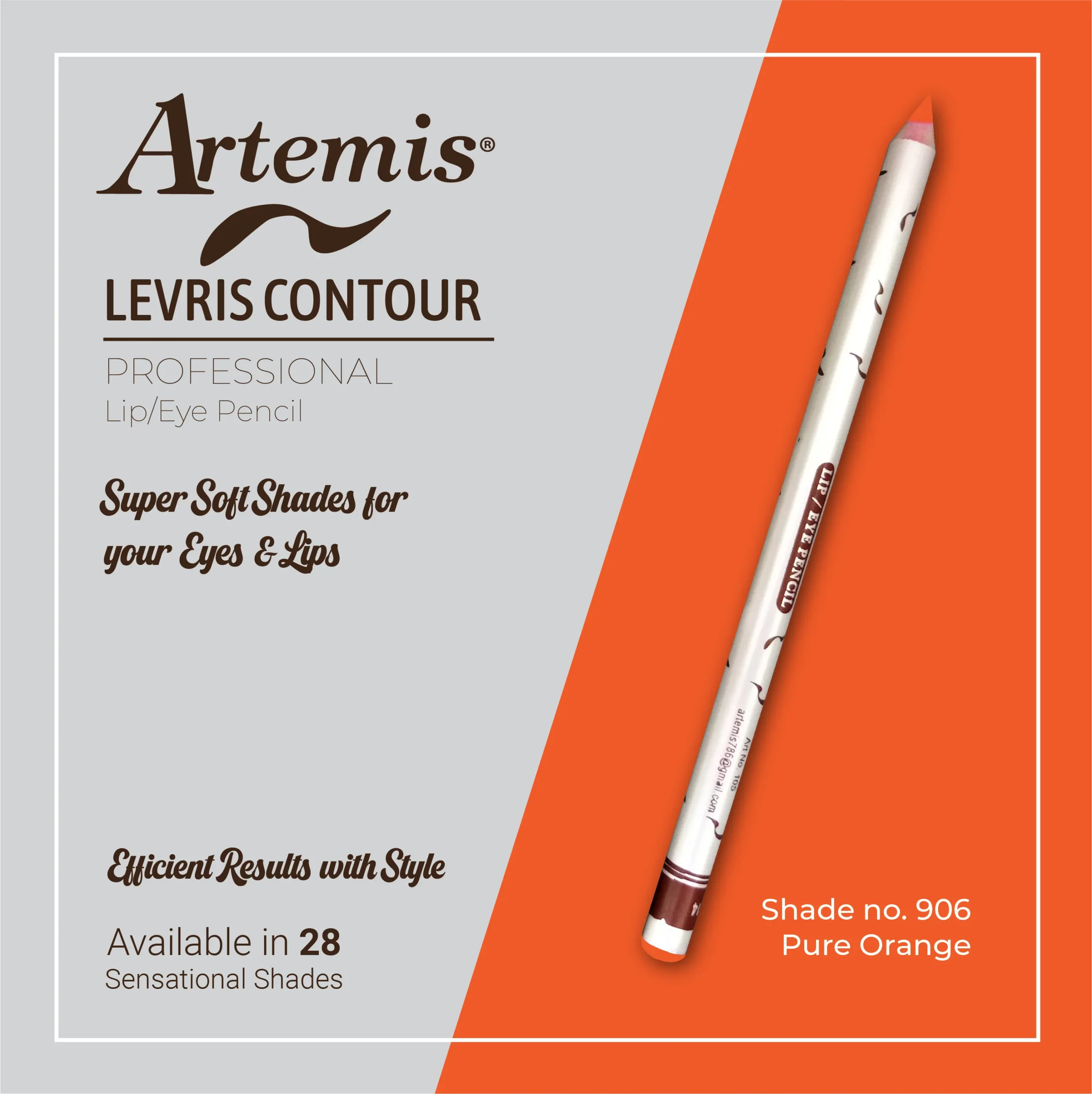 Artemis Lip / Eye Pencil 906 Pure Orange