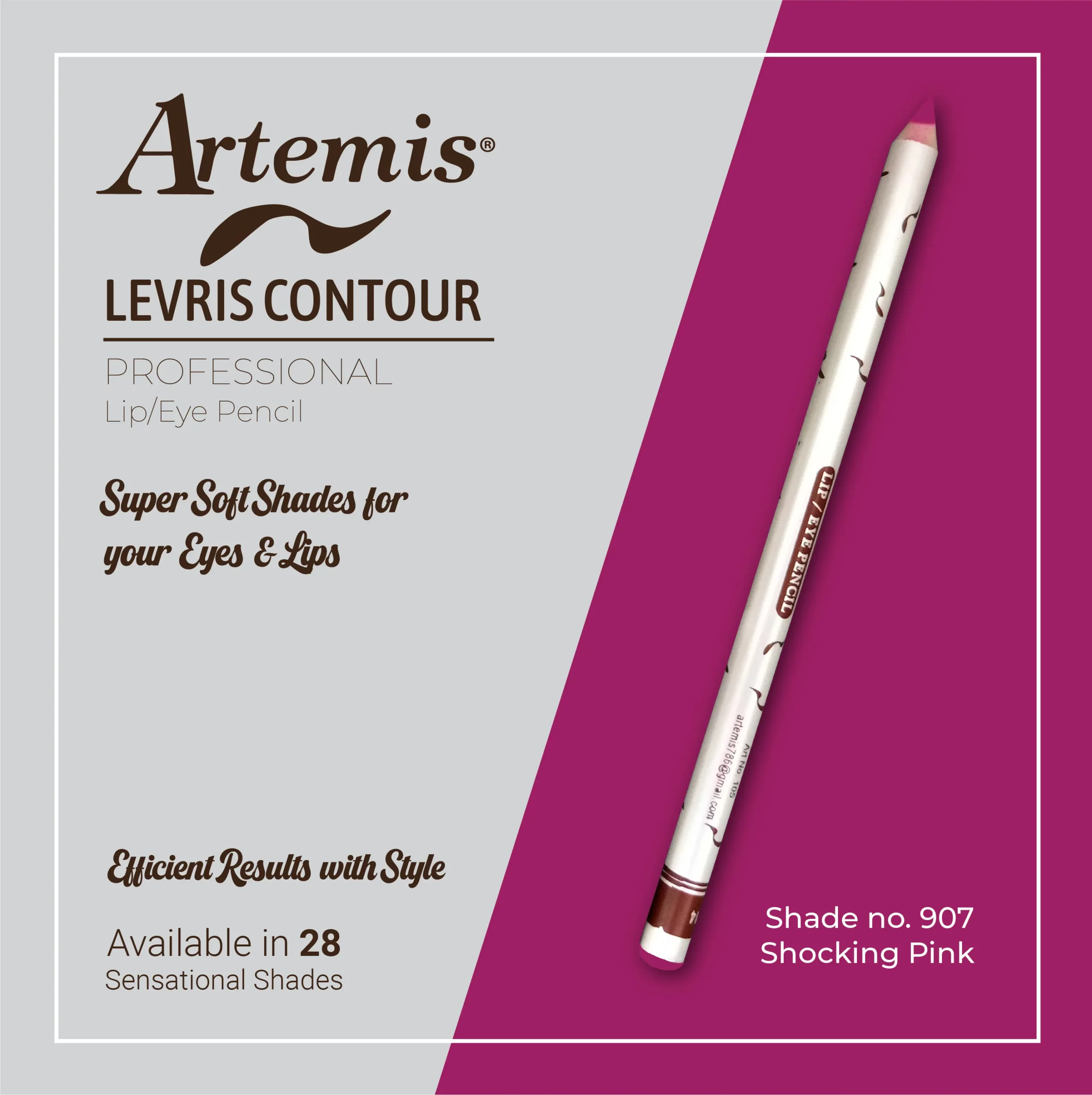 Artemis Lip / Eye Pencil 907 Shocking Pink