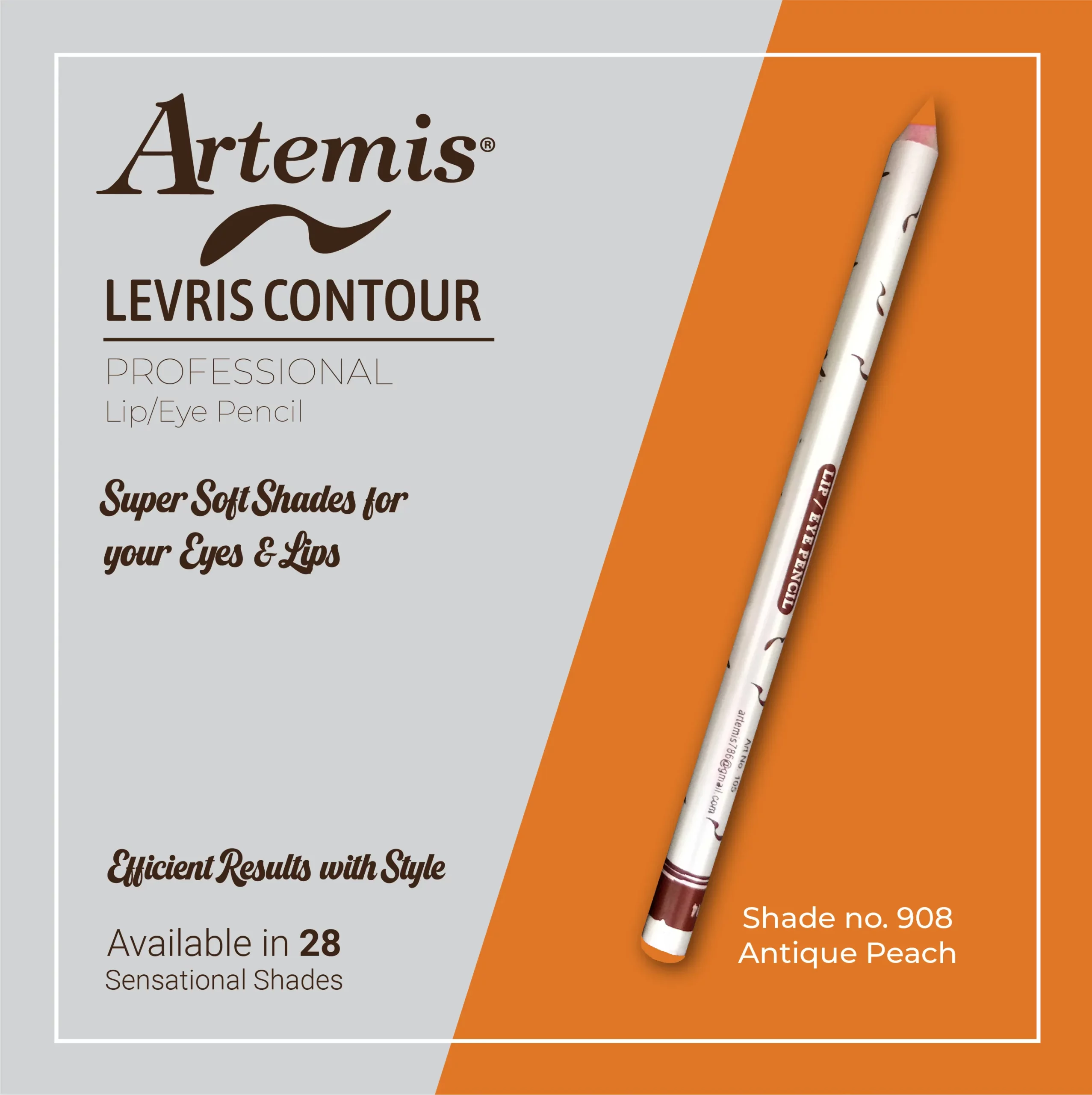 Artemis Lip / Eye Pencil 908 Antique Peach
