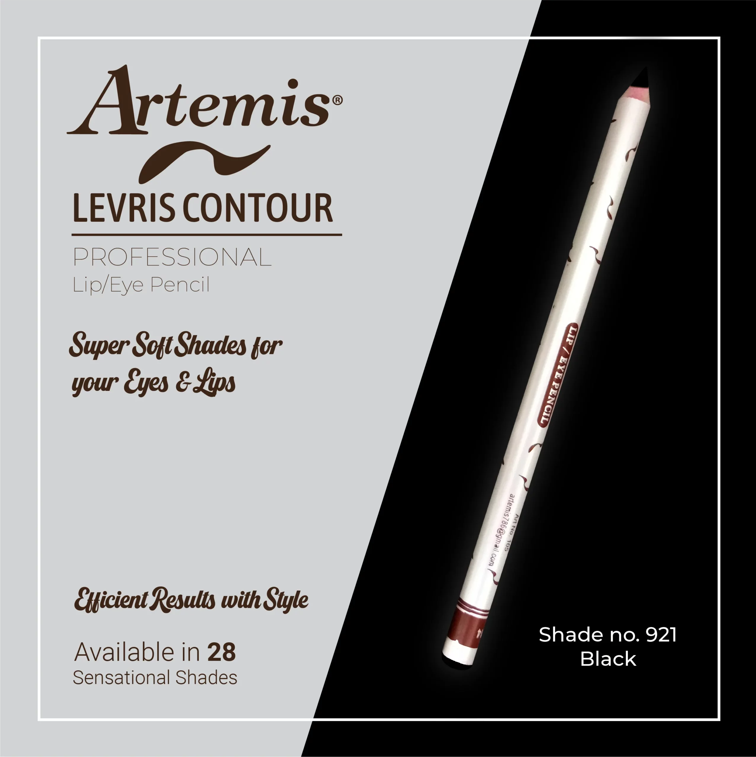 Artemis Lip / Eye Pencil 921 Black