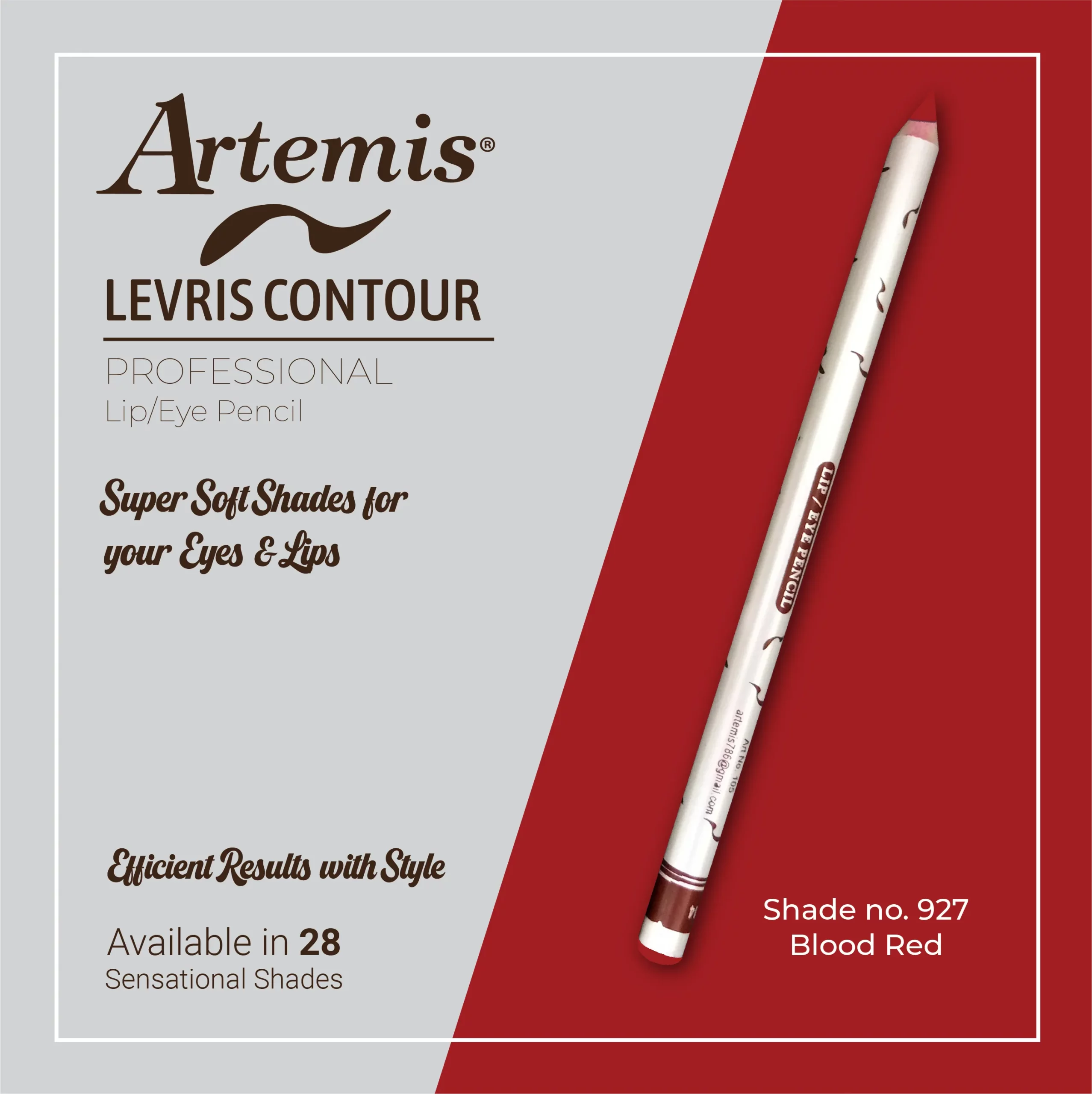 Artemis Lip / Eye Pencil 927 Blood Red