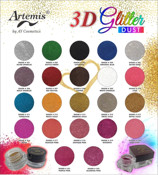 Artemis Glitter Dust Shade Card