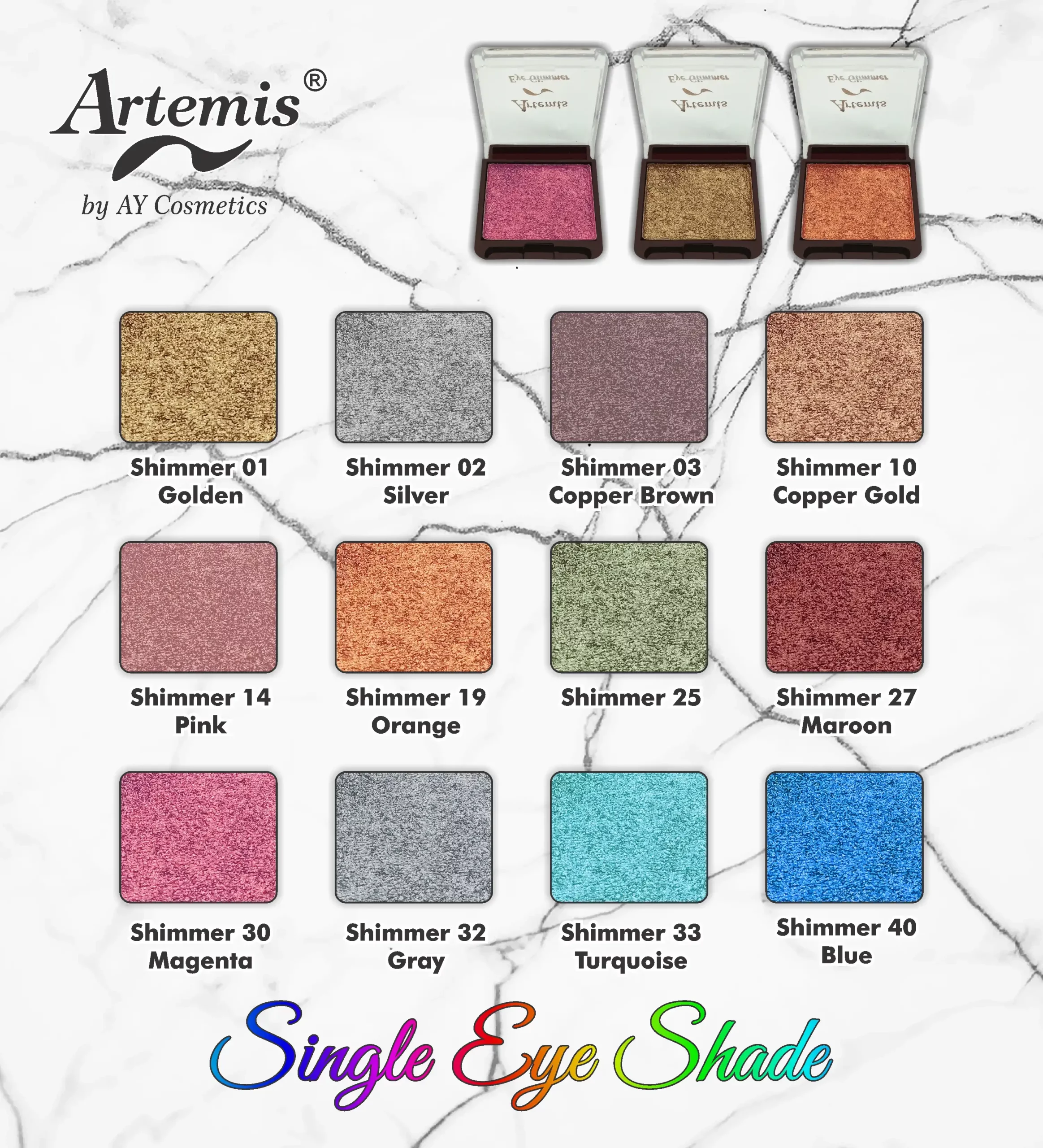 Artemis Single Eye Shadows Card